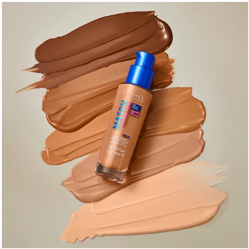 Rimmel Match Perfection folyékony make-up SPF 20 árnyalat 501 Noisette 30 ml