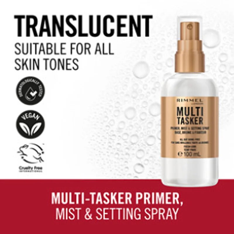 Rimmel Multi-Tasker alapozóbázis és fixálóspray egyben 100 ml