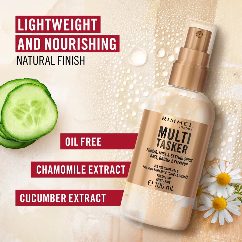 Rimmel Multi-Tasker alapozóbázis és fixálóspray egyben 100 ml