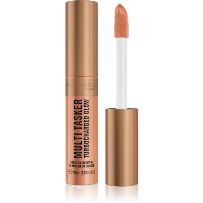 Rimmel Multi-Tasker Turbocharged Glow folyékony bőrélénkítő árnyalat 007 Spilling the Tea 10 ml