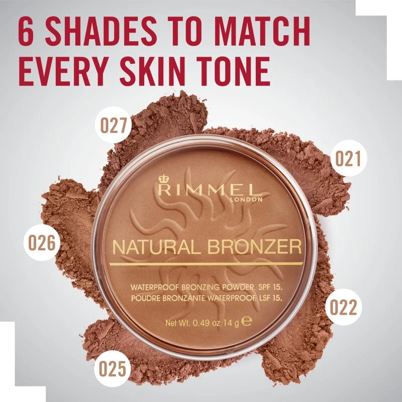 Rimmel Natural Bronzer bronzosító púder árnyalat 003 Sunset 14 g