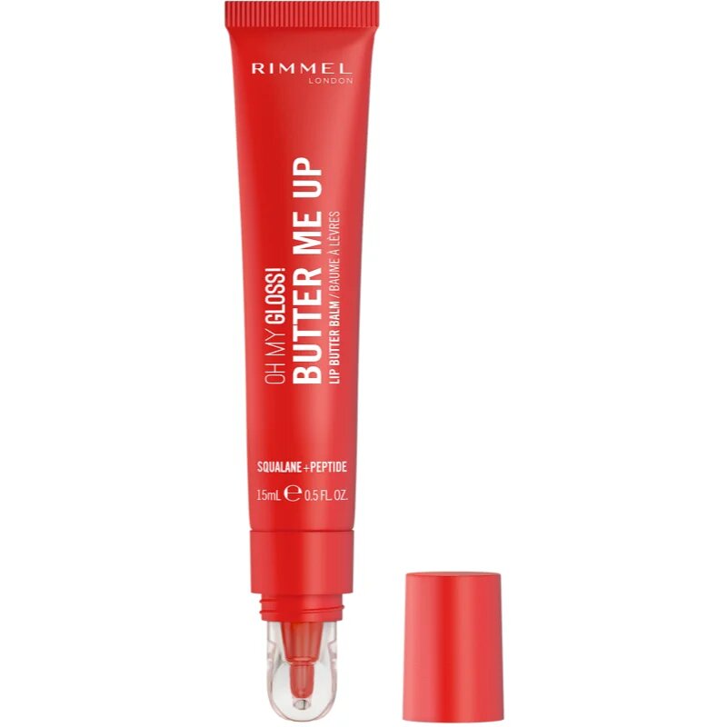 Rimmel Oh My Gloss! Butter Me Up hidratáló ajakbalzsam árnyalat 004 Red Velvet 15 ml