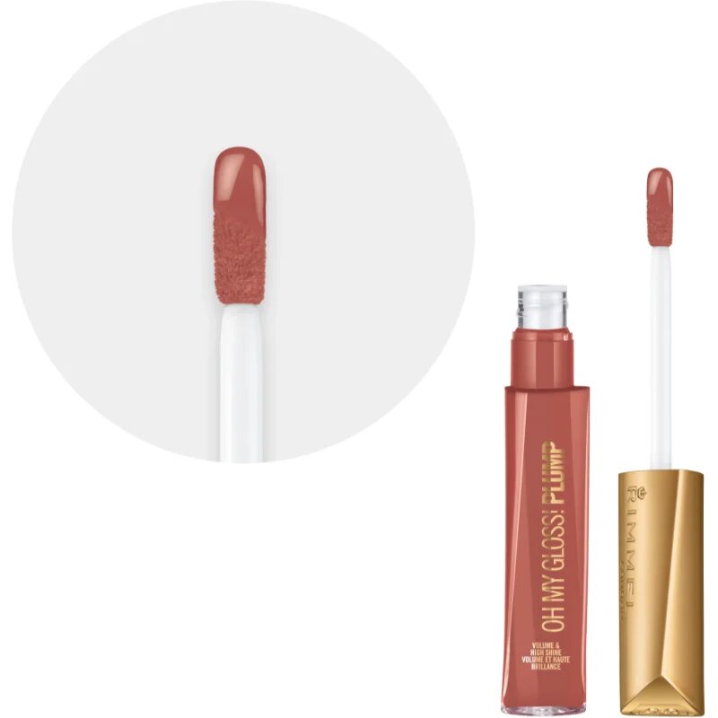 Rimmel Oh My Gloss! Plump ajakfény árnyalat Spiced Nude 6.5 ml