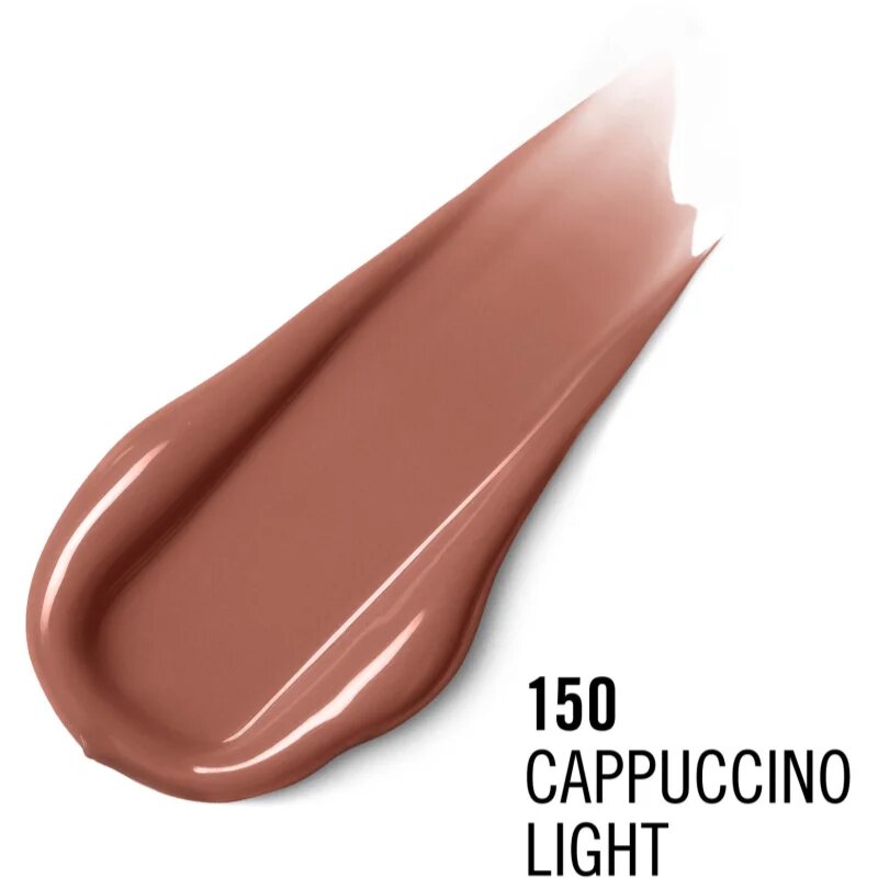 Rimmel Stay Glossy fényes ajakrúzs az ajkakra árnyalat CAPPUCCINO LIGHT 3.4 g