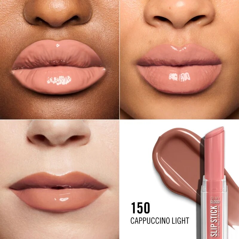 Rimmel Stay Glossy fényes ajakrúzs az ajkakra árnyalat CAPPUCCINO LIGHT 3.4 g