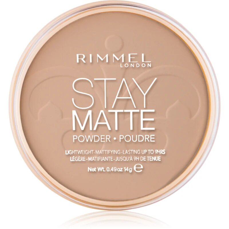 Rimmel Stay Matte púder árnyalat 010 Warm Honey 14 g