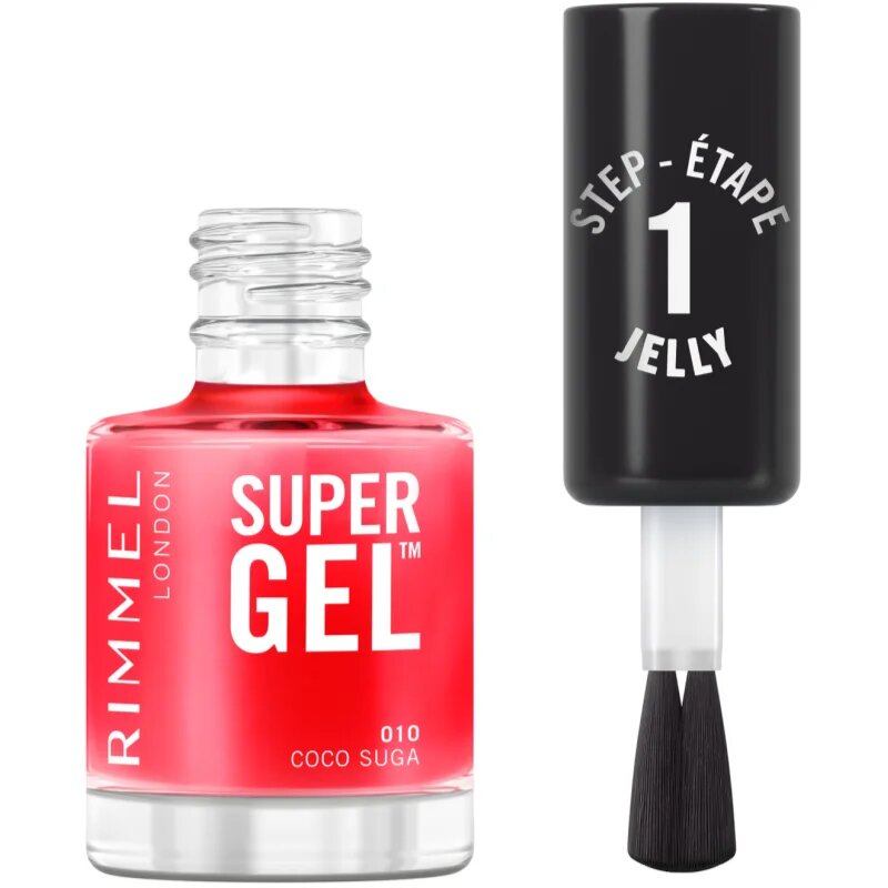 Rimmel Super Gel géles körömlakk UV/LED lámpa használata nélkül árnyalat 010 Coco Suga 12 ml