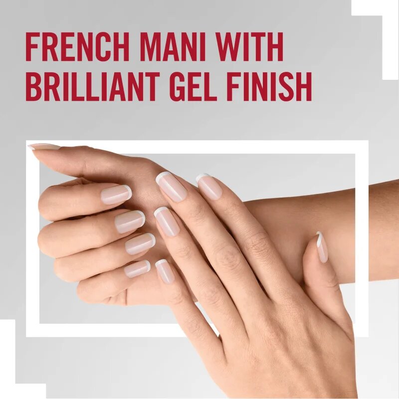 Rimmel Super Gel Step 1 lakk francia manikűrhöz árnyalat 091 English Rose 12 ml