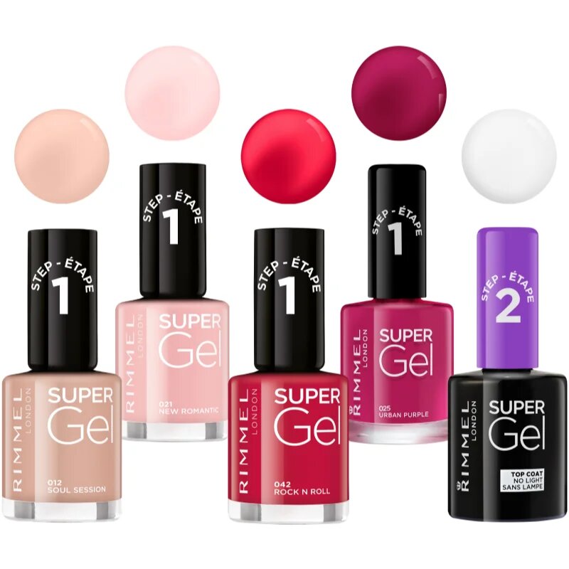 Rimmel Super Gel Step 2 fedő és védő magas fényű körömlakk 12 ml