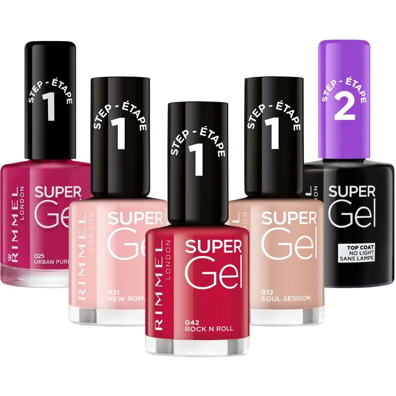 Rimmel Super Gel Step 2 fedő és védő magas fényű körömlakk 12 ml