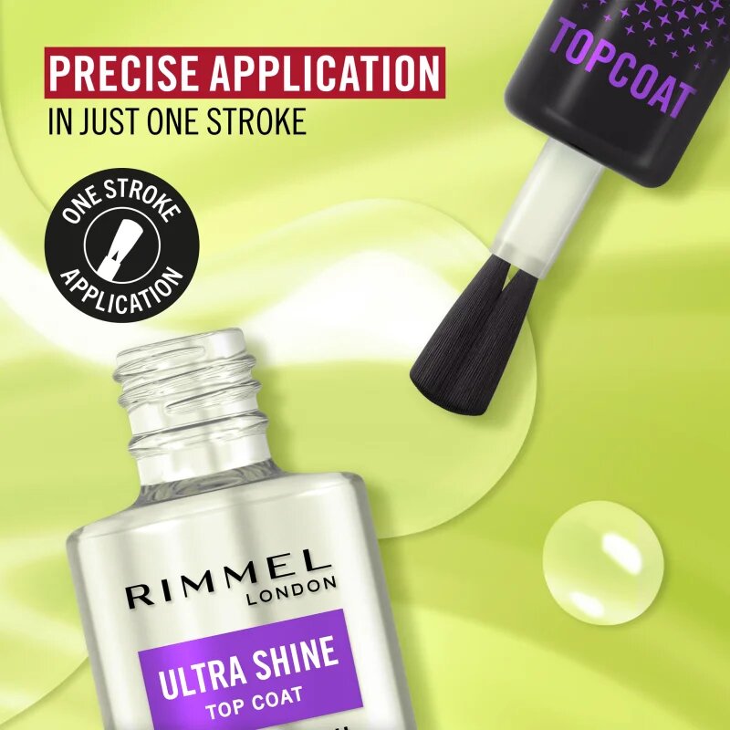 Rimmel Ultra Shine fedő lakk a körmökre a tökéletes védelemért és intenzív fényért 12 ml