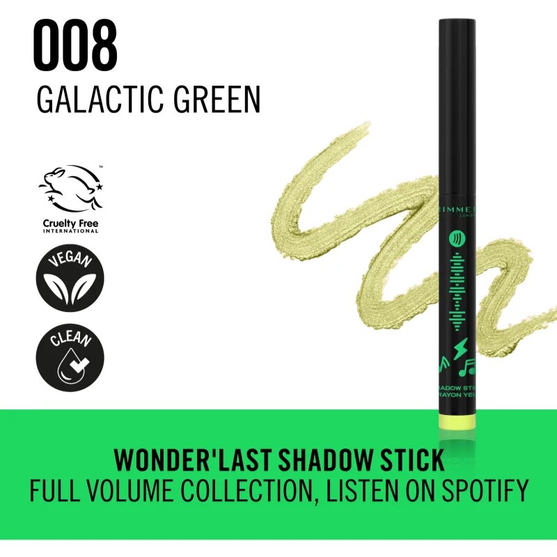 Rimmel Wonder szemhéjfesték ceruza árnyalat 008 Galactic Green 1.64 g