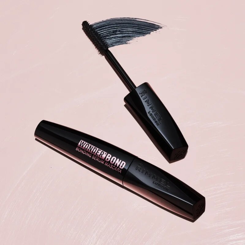Rimmel Wonder'Bond dúsító és hosszabbító szempillaspirál segíti a szempillák növekedését árnyalat Black 11 ml