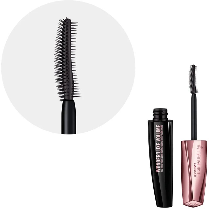 Rimmel Wonder'luxe Volume szempillaspirál a dús pillákért árnyalat Extreme Black 11 ml