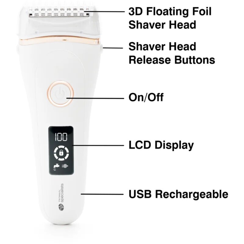 RIO Go Smooth Wet & Dry Lady Shaver női borotva 1 db
