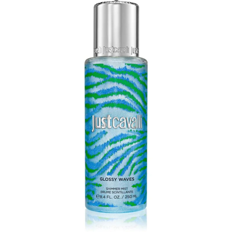 Roberto Cavalli Just Cavalli Glossy Waves élénkítő permet testre hölgyeknek 250 ml
