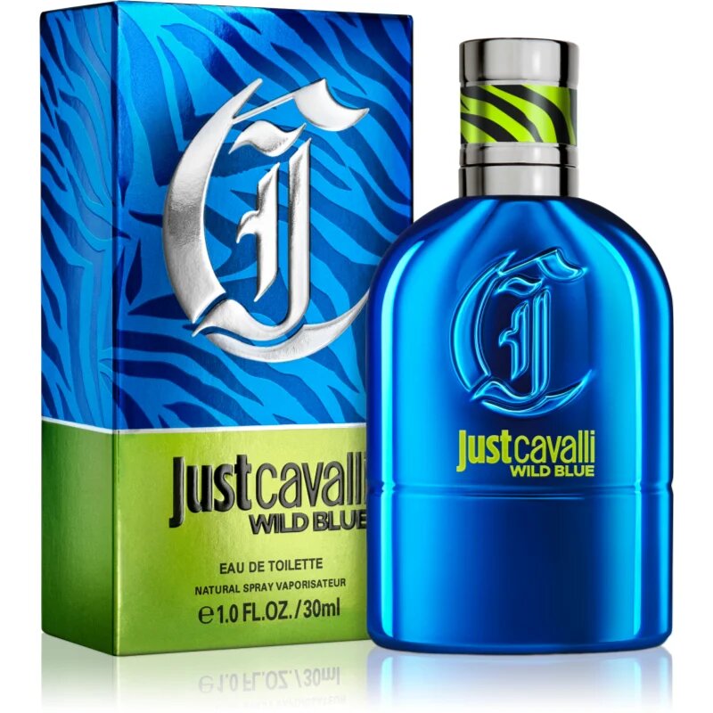 Roberto Cavalli Just Cavalli Wild Blue Eau de Toilette uraknak 30 ml