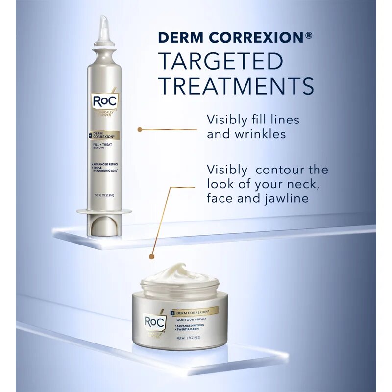 RoC Derm Correxion Fill + Treat ránctalanító szérum retinollal 15 ml