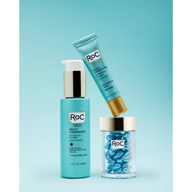 RoC Multi Correxion Hydrate & Plump intenzív hidratáló krém a feszes bőrért SPF 30 50 ml