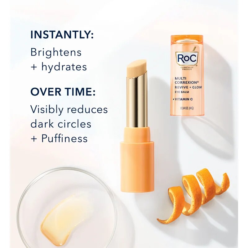 RoC Multi Correxion Revive + Glow élénkítő szemkörnyékápoló balzsam C vitamin 4 g