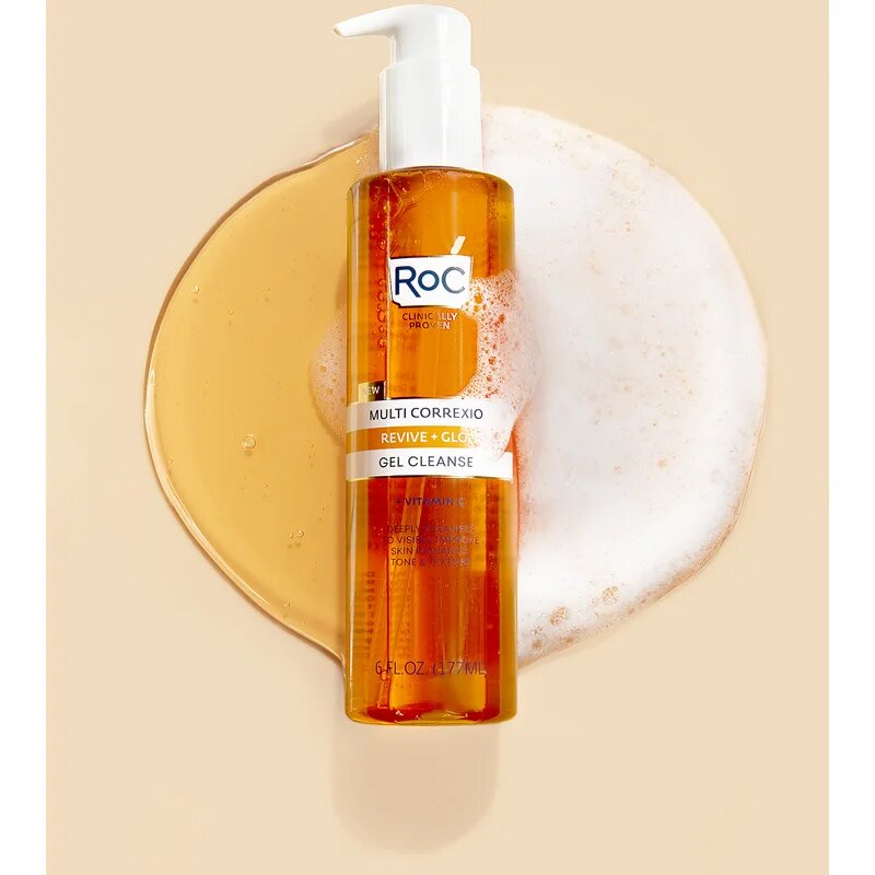 RoC Multi Correxion Revive + Glow revitalizáló tisztító gél 177 ml