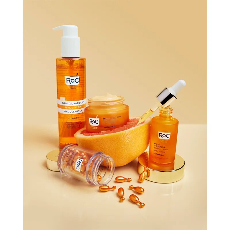 RoC Multi Correxion Revive + Glow revitalizáló tisztító gél 177 ml