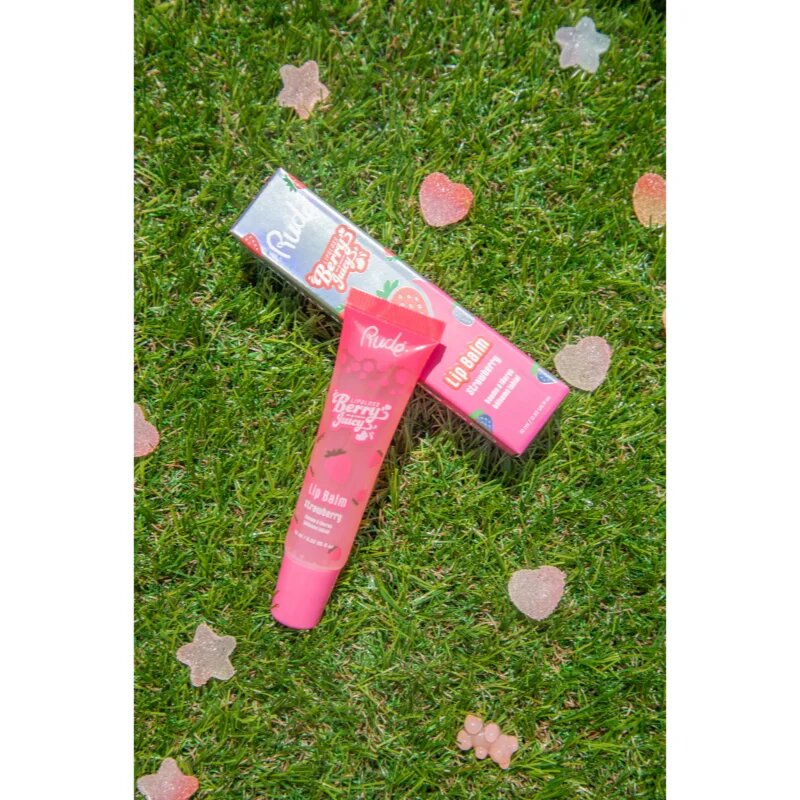 Rude Cosmetics Berry Juicy hidratáló ajakbalzsam árnyalat Strawberry 10 ml