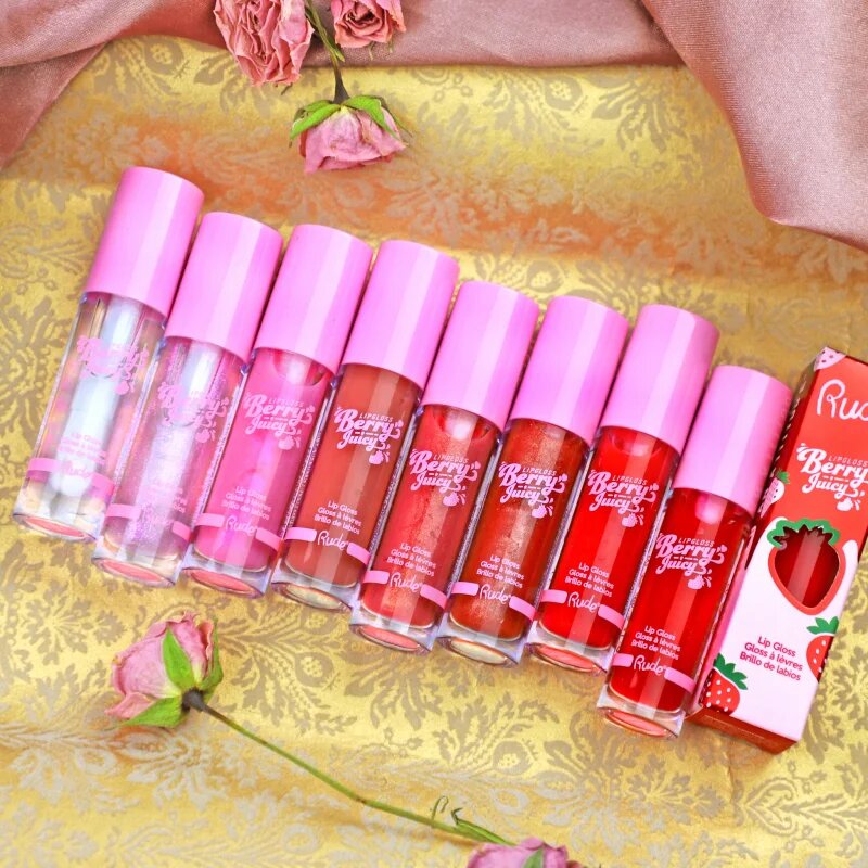 Rude Cosmetics Berry Juicy hidratáló ajakfény árnyalat Coral Kiss 4 g