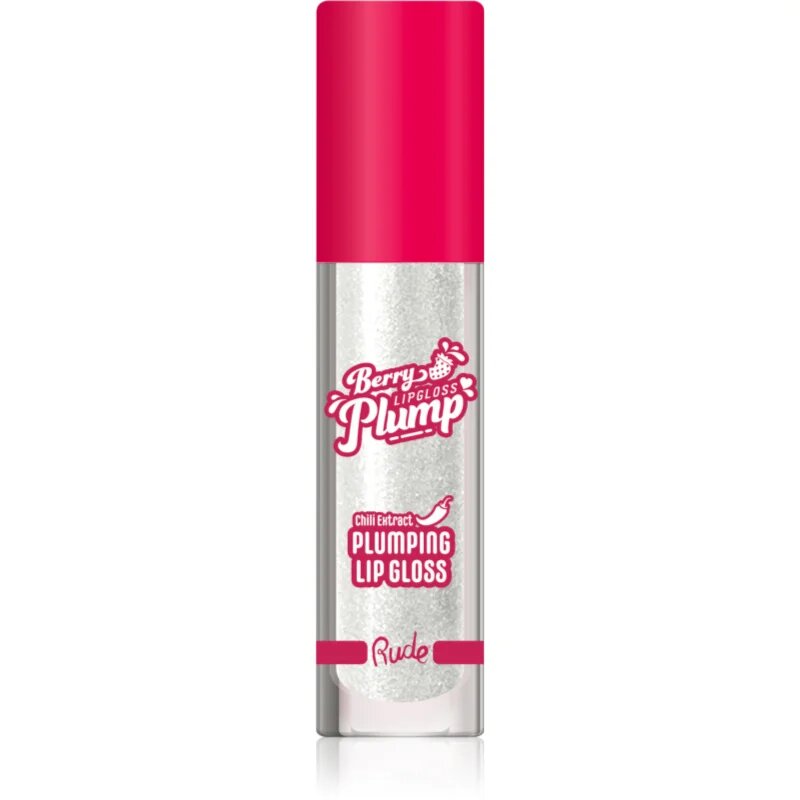 Rude Cosmetics Berry Plump hidratáló ajakfény dús hatásért árnyalat Pearl 4 g