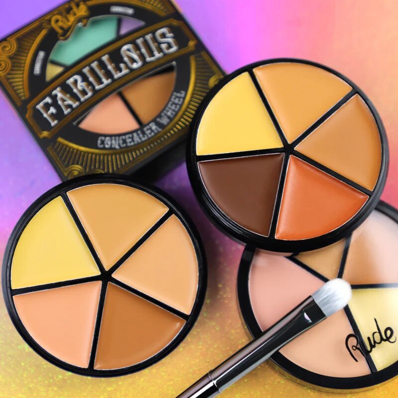 Rude Cosmetics Fabulous Concealer Wheel korrektor paletta árnyalat Light 7.5 g