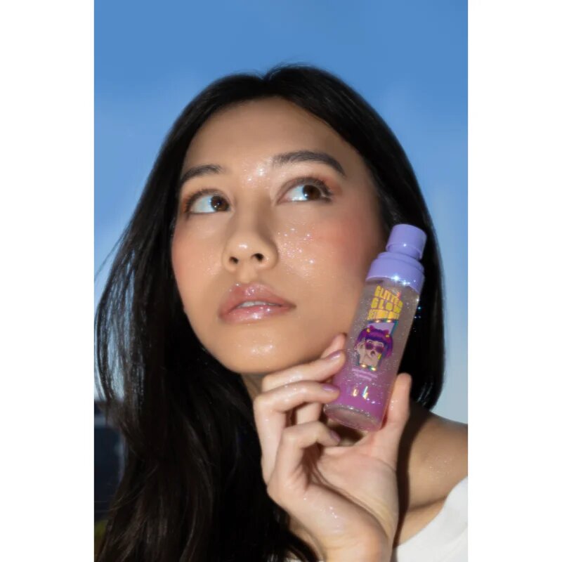 Rude Cosmetics Glitter Glow sminkfixáló spray csillámporral 60 ml