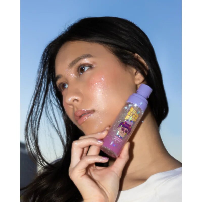 Rude Cosmetics Glitter Glow sminkfixáló spray csillámporral 60 ml