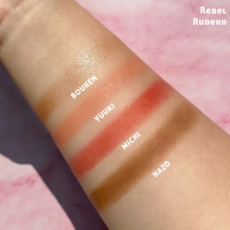 Rude Cosmetics Manga Face Palette multifunkciós arc paletta az arcra árnyalat Rebel Rudeko 11.2 g