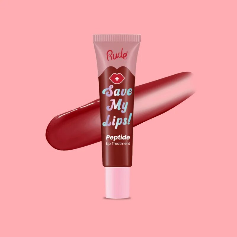 Rude Cosmetics Save My Lips tápláló és hidratáló ajakbalzsam peptidekkel árnyalat Cherry 15 ml