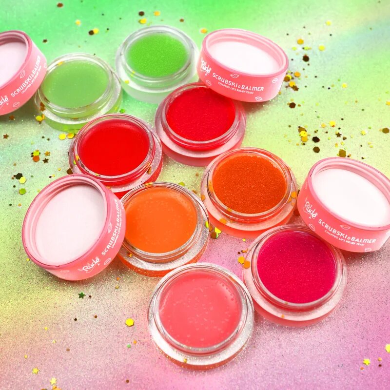 Rude Cosmetics Scrubski & Balmer ajakbalzsam és peeling árnyalat Juicy Peach 7.5 g