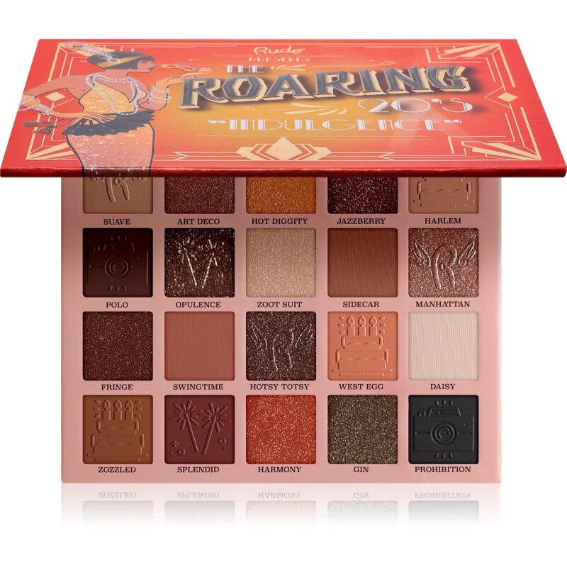Rude Cosmetics The Roaring 20's szemhéjfesték paletta árnyalat Indulgence 24 g