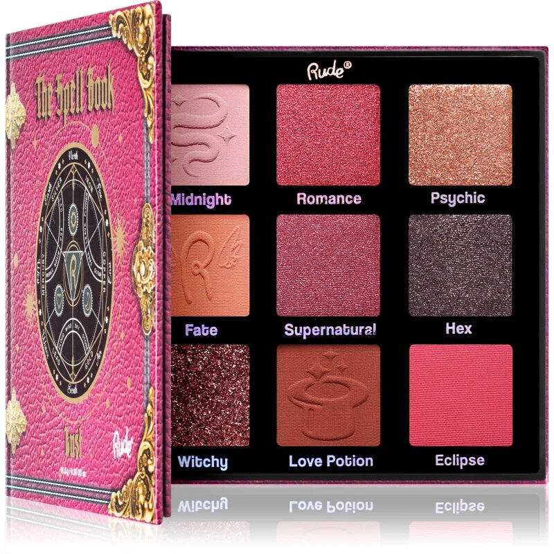 Rude Cosmetics The Spell Book szemhéjfesték paletta árnyalat Lust 10.8 g