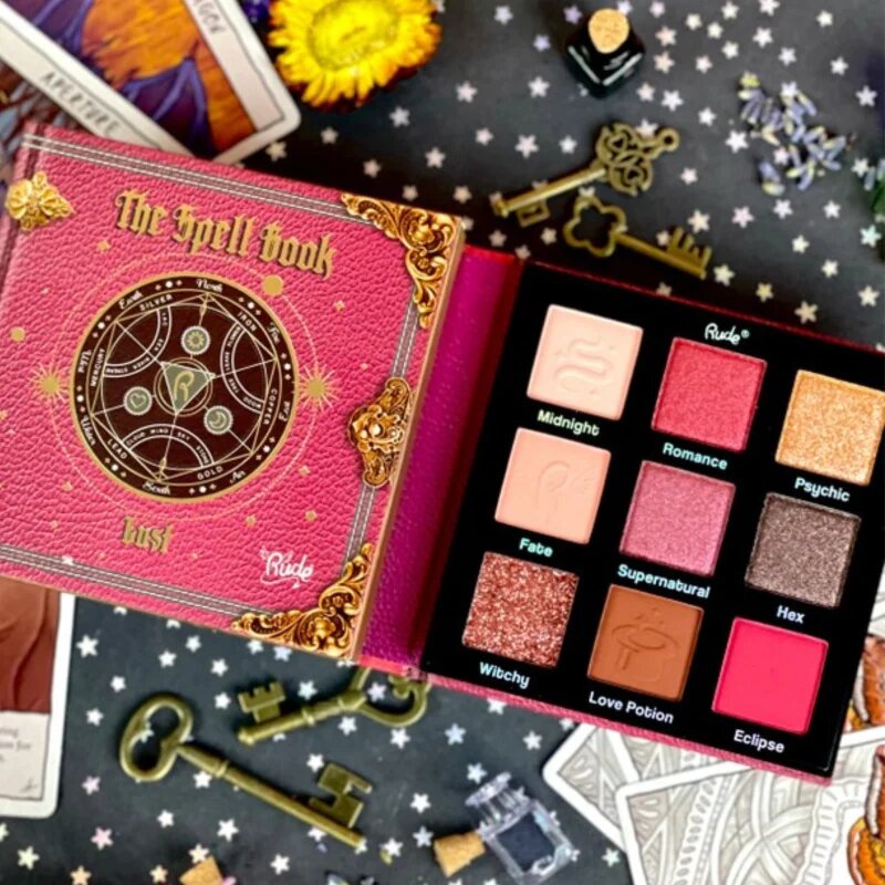 Rude Cosmetics The Spell Book szemhéjfesték paletta árnyalat Lust 10.8 g