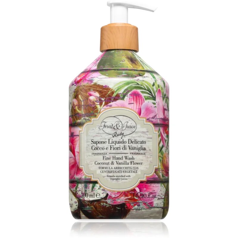 Rudy - Le Maioliche Cocco e Fiori di Vaniglia folyékony szappan 500 ml
