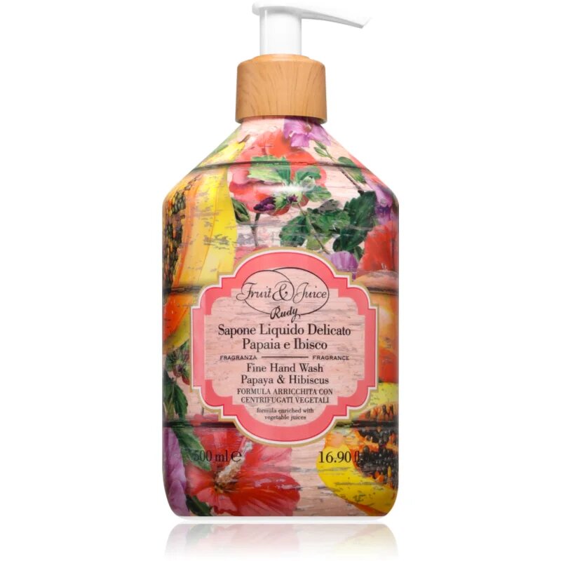 Rudy - Le Maioliche Papaya & Ibisco Fine folyékony szappan 500 ml