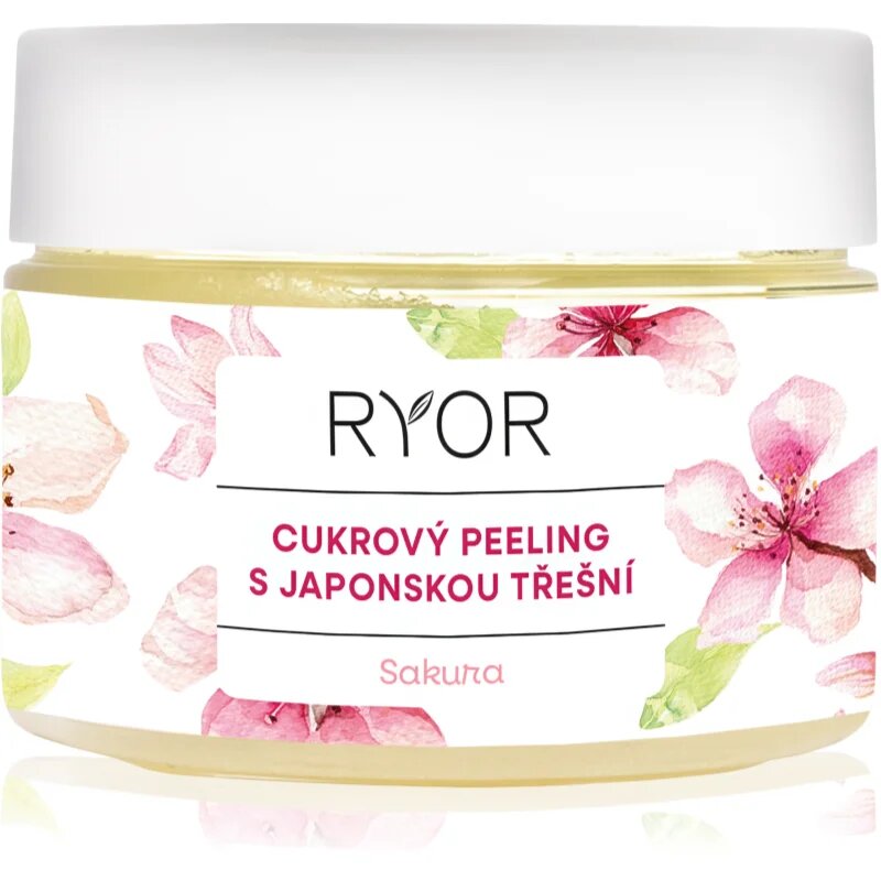 RYOR Sakura cukor peeling a bőr táplálására és a gyengéd tisztítására 325 g