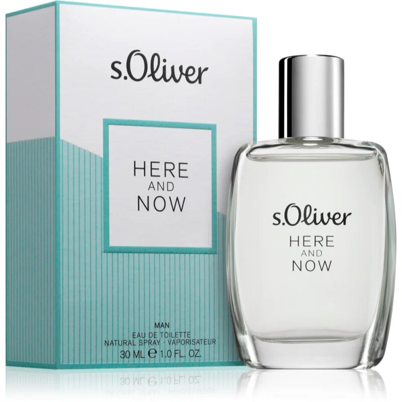 s.Oliver Here and Now Men Eau de Toilette uraknak 30 ml
