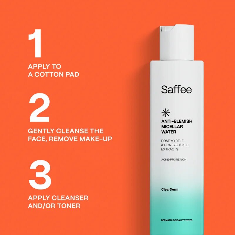 Saffee ClearDerm Travel Set utazó szett kozmetikumokra a problémás bőrre