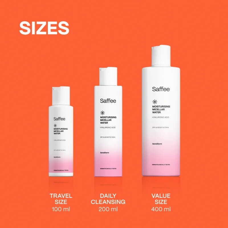 Saffee SensiDerm Moisturising Micellar Water micellás víz száraz és érzékeny bőrre 100 ml