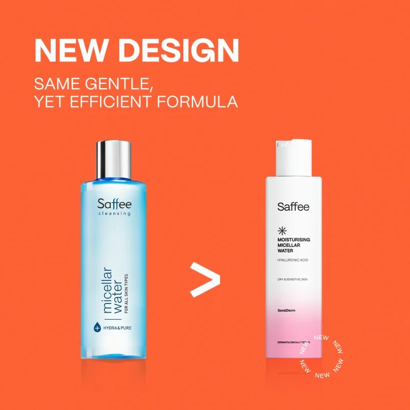 Saffee SensiDerm Moisturising Micellar Water micellás víz száraz és érzékeny bőrre 200 ml