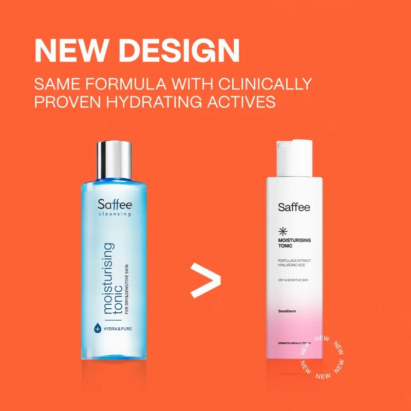 Saffee SensiDerm Moisturising Tonic hidratáló tonik száraz és érzékeny bőrre 200 ml