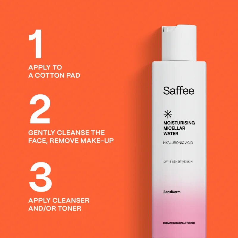 Saffee SensiDerm Travel Set utazó szett kozmetikumokra száraz és érzékeny bőrre