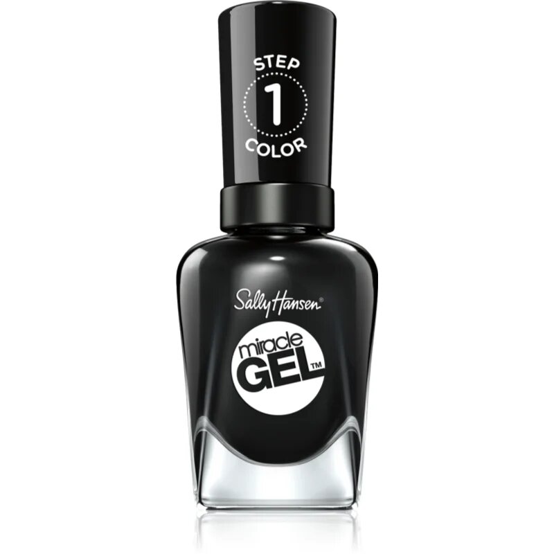 Sally Hansen Miracle Gel™ géles körömlakk UV/LED lámpa használata nélkül árnyalat 460 Blacky O 147 ml