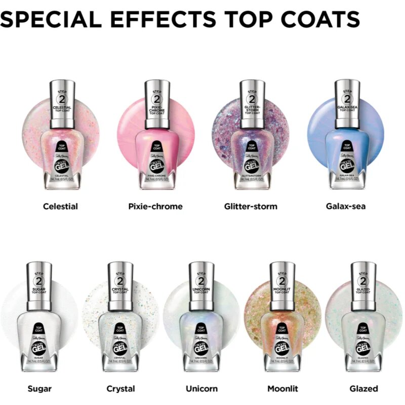 Sally Hansen Miracle Gel™ géles körömlakk UV/LED lámpa használata nélkül árnyalat Unicorn 14.7 ml