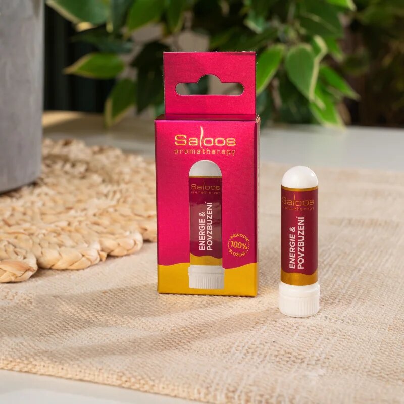 Saloos Aromatherapy Energie & Povzbuzení inhalálóstift esszenciális olajokkal 1 db